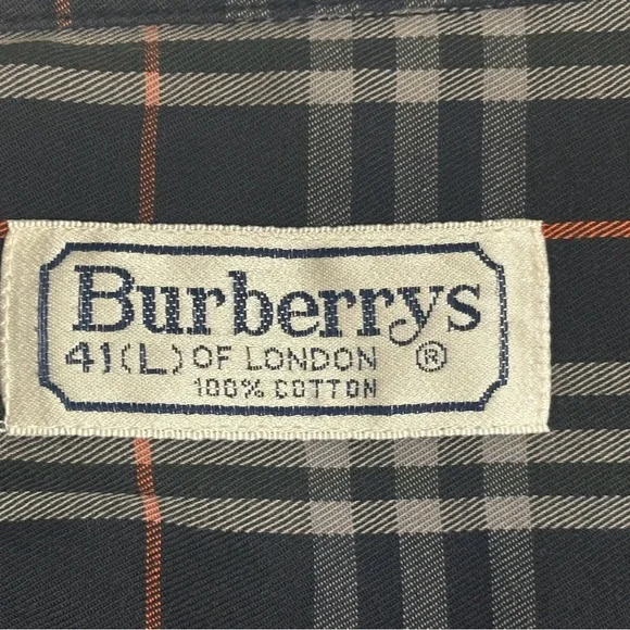 Burberry Nova Check Button Down Shirt Vintage 1990s Burberrys of